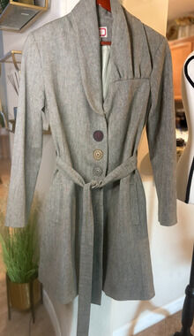 AVOCA Women's Anthology Vintage Cream Coat Size 3 (Medium)